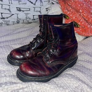 Dr Marten Maroon Boots, size 6